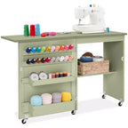 Table et bureau pour machine à coudre Best Choice Products avec rangement et tiroirs pour loisirs créatifs