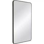 Miroir mural rectangulaire Cooper Classics Franco noir mat 24 x 36
