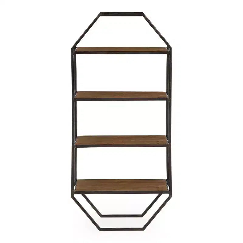 Étagère murale décorative Adela en bois et métal - Kate & Laurel All Things Decor