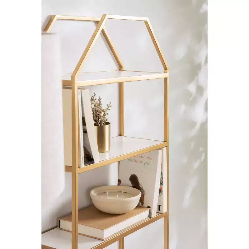 Étagère murale décorative Adela en bois et métal - Kate & Laurel All Things Decor