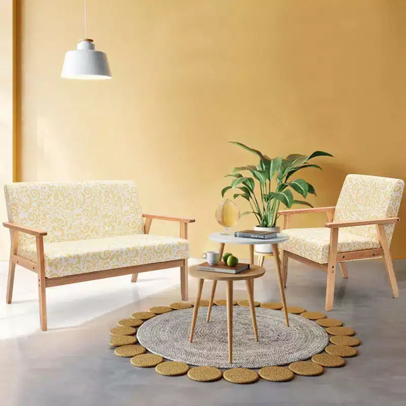 Ensemble de canapés de salon moderne Costway avec canapé deux places et fauteuil d'appoint