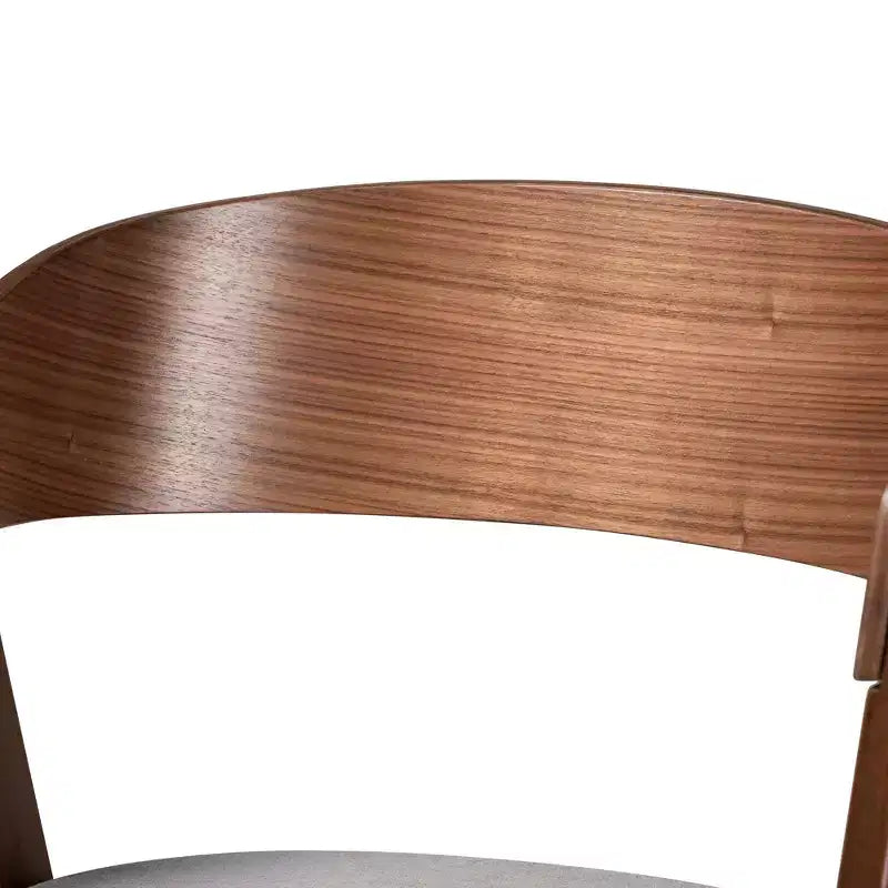 Lot de 2 chaises de salle à manger Danton en tissu et bois - Baxton Studio