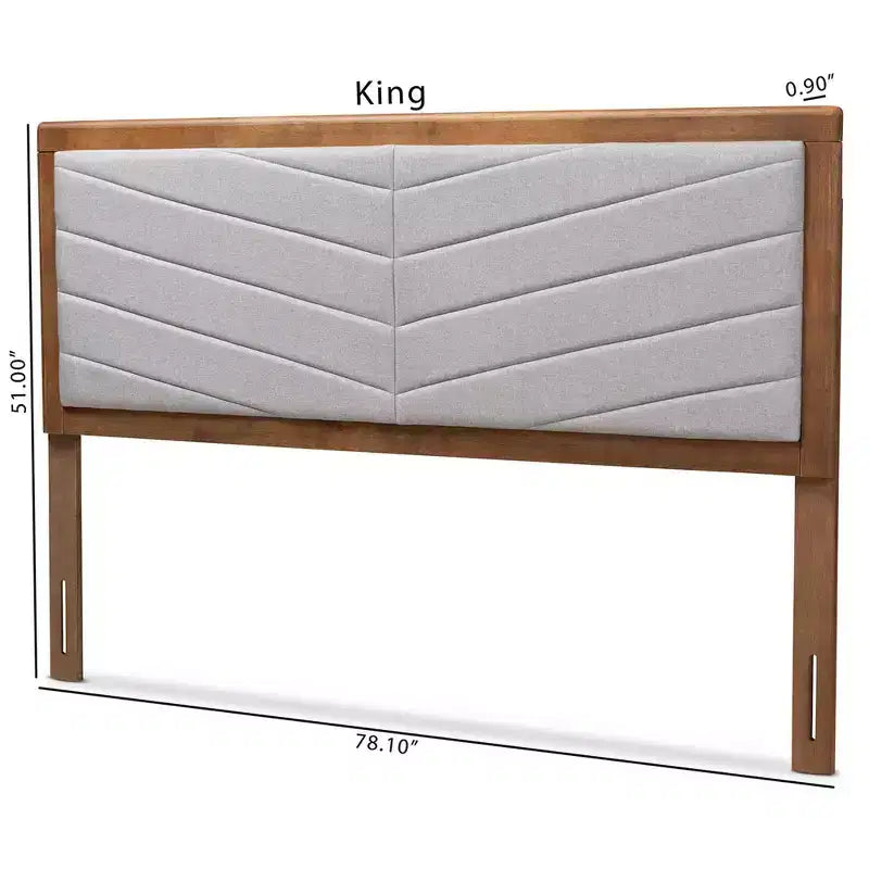 Tête de lit en bois et tissu Iden - Baxton Studio