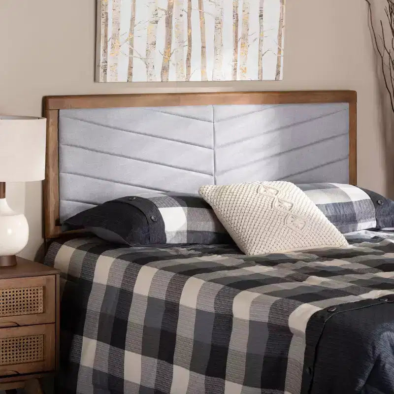 Tête de lit en bois et tissu Iden - Baxton Studio