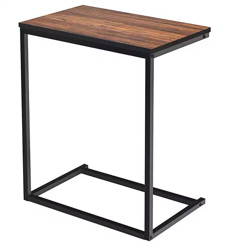 Costway 22''x14''x26'' Sofa Side End Table Laptop Holder Multiple Stand Desk Brown\Walnut