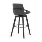Tabouret de bar pivotant en similicuir et bois 30 po Baylor - Armen Living