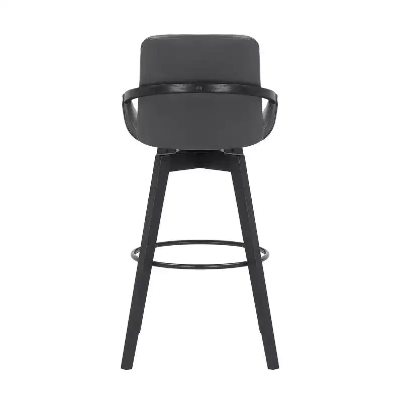 Tabouret de bar pivotant en similicuir et bois 30 po Baylor - Armen Living