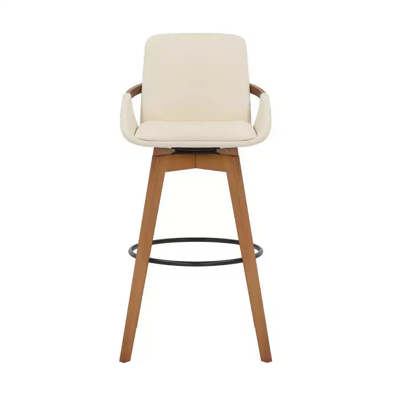 Tabouret de bar pivotant en similicuir et bois 30 po Baylor - Armen Living