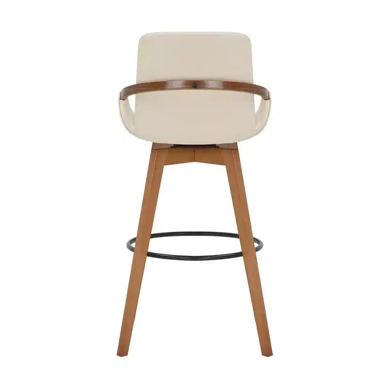 Tabouret de bar pivotant en similicuir et bois 30 po Baylor - Armen Living