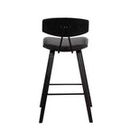 Tabouret de bar hauteur comptoir en bois et similicuir Fox 25,5 - Armen Living
