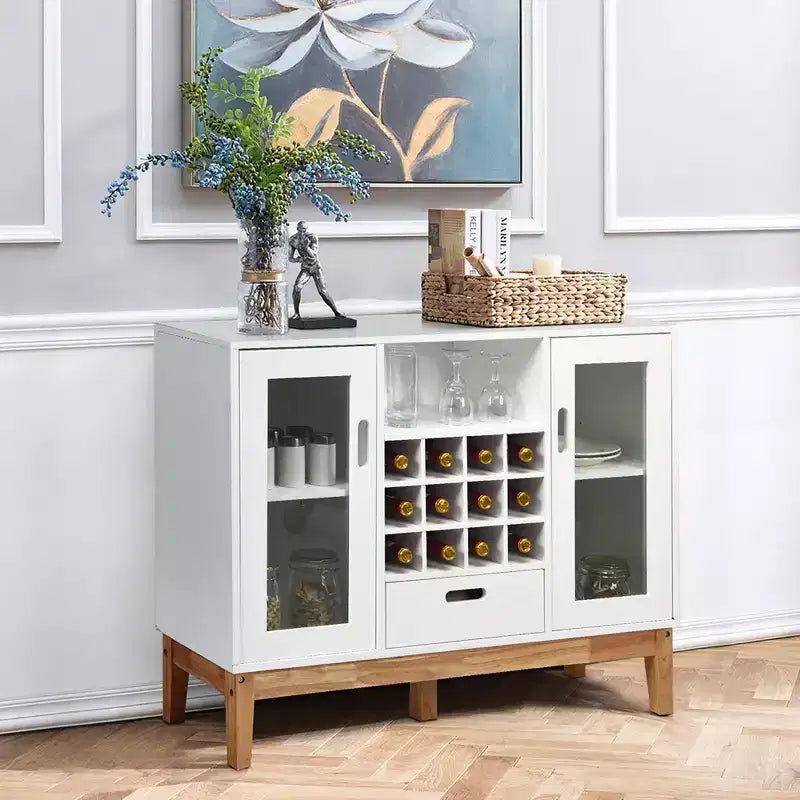 Meuble de rangement en bois Costway avec étagère et tiroir