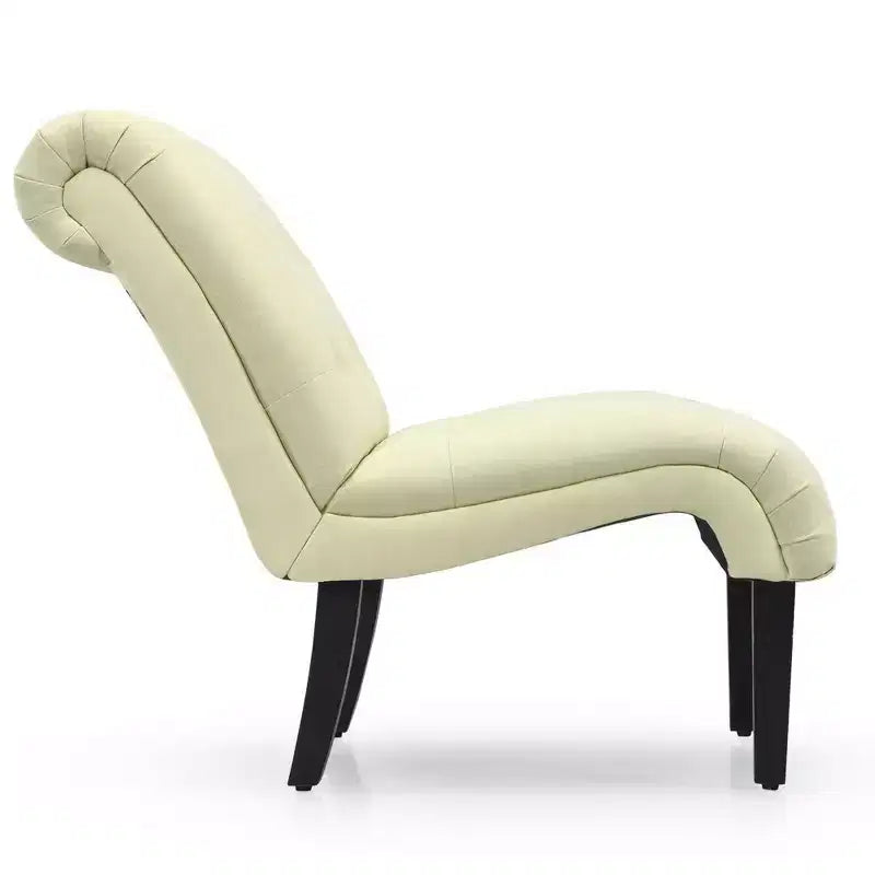 Costway Lot de 2 chaises d'appoint sans accoudoirs, rembourrées et capitonnées