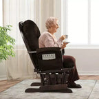 Costway Fauteuil à Bascule et Repose-Pieds pour Bébé avec Coussin