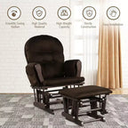 Costway Fauteuil à Bascule et Repose-Pieds pour Bébé avec Coussin