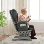 Costway Fauteuil à Bascule et Repose-Pieds pour Bébé avec Coussin