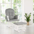 Costway Fauteuil à Bascule et Repose-Pieds pour Bébé avec Coussin