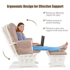 Costway Fauteuil à Bascule et Repose-Pieds pour Bébé avec Coussin