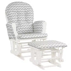 Costway Fauteuil à Bascule et Repose-Pieds pour Bébé avec Coussin
