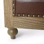 Fauteuil Club Chesterfield Capitoué Castalia avec Clous Décoratifs Midnight – Christopher Knight Home