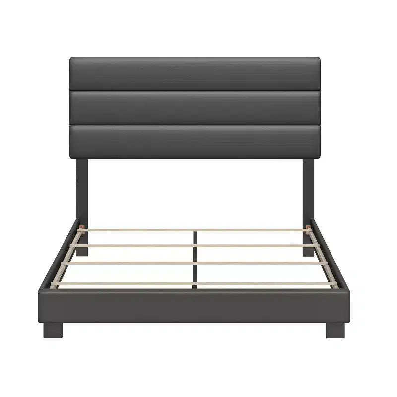 Lit plateforme rembourré en similicuir Caprice - Eco Dream