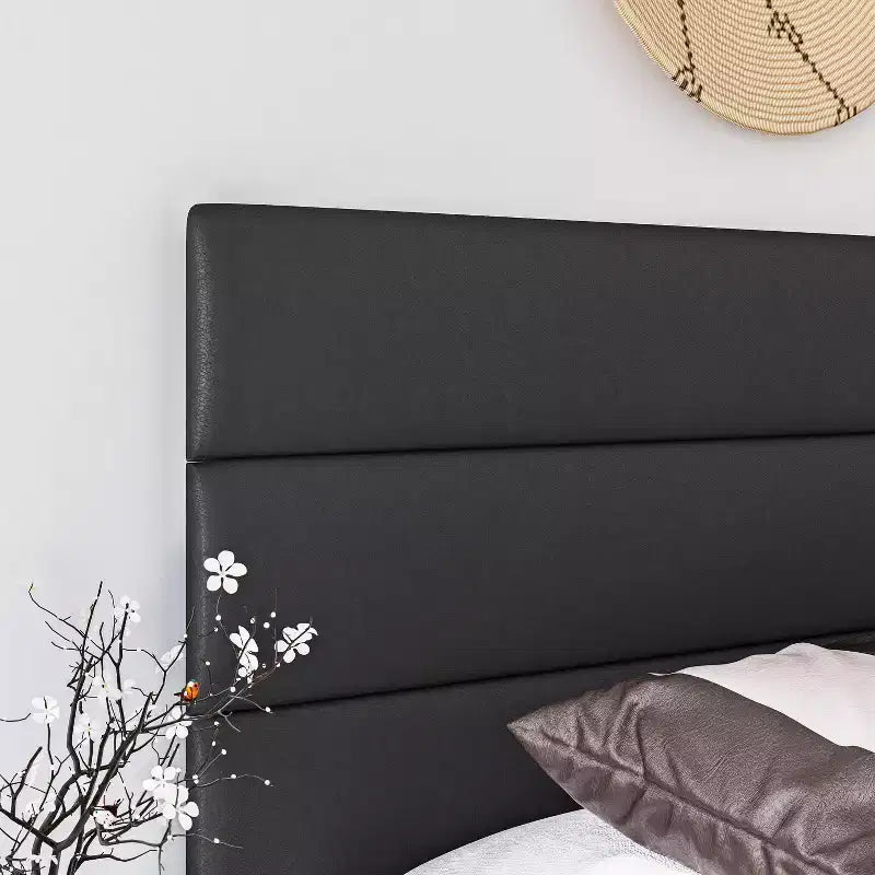 Lit plateforme rembourré en similicuir Caprice - Eco Dream