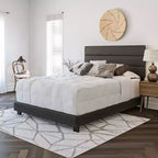 Lit plateforme rembourré en similicuir Caprice - Eco Dream