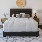 Lit plateforme rembourré en similicuir Caprice - Eco Dream