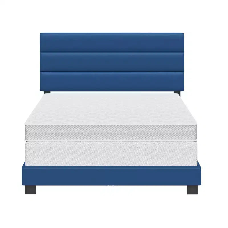 Lit plateforme rembourré en similicuir Caprice - Eco Dream