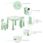 Costway Table et chaises d'activités 5 en 1 pour enfants, fonction de RA, table de construction de jeux d'eau et de travaux manuels