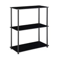 26.5 Designs2Go Classic Glass 3 Shelf Bookshelf - Breighton Home