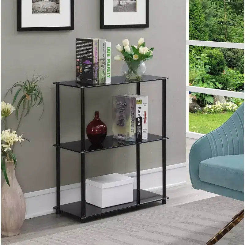 26.5 Étagère classique en verre à 3 niveaux Designs2Go - Breighton Home