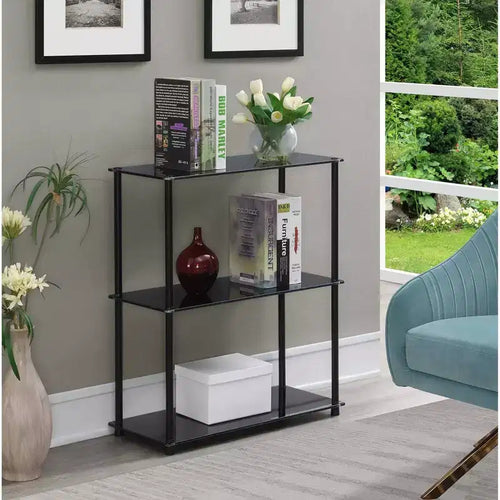 26.5 Étagère classique en verre à 3 niveaux Designs2Go - Breighton Home