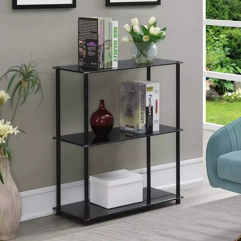 26.5 Étagère classique en verre à 3 niveaux Designs2Go - Breighton Home