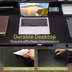 Bureau informatique de 22 pouces de large Costway, table d'étude pour ordinateur portable avec tiroir et tablette pour clavier Blanc/Noir