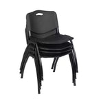 Lot de 4 chaises de salle de repos légères et empilables M robustes - Regency