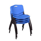 Lot de 4 chaises de salle de repos légères et empilables M robustes - Regency