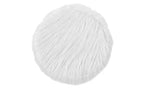 BirdRock Home Repose-Pieds Ottoman en Fausse Fourrure avec Pieds en Bois - Blanc