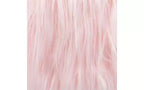 BirdRock Home Pouf Repose-Pieds en Fausse Fourrure avec Pieds Épingle à Cheveux - Rose