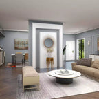 Table d'appoint contemporaine en aluminium fondu - Olivia & May