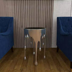Table d'appoint contemporaine en aluminium fondu - Olivia & May
