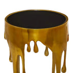 Table d'appoint contemporaine en aluminium fondu - Olivia & May