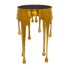 Table d'appoint contemporaine en aluminium fondu - Olivia & May