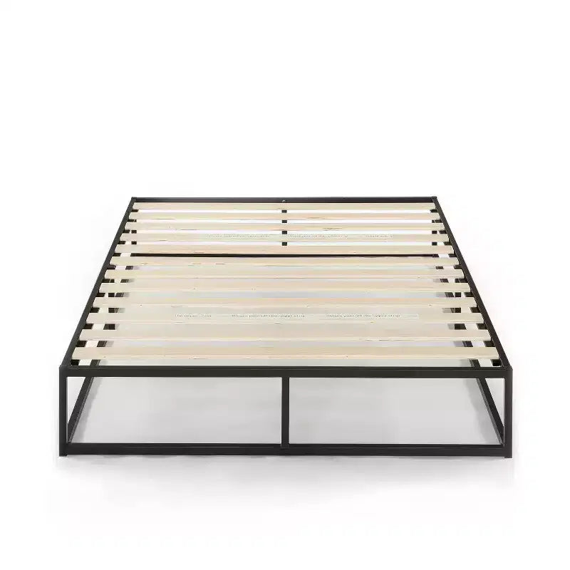 Best Price Mattress 10 Modernista Metal Platform Bed Frame Black