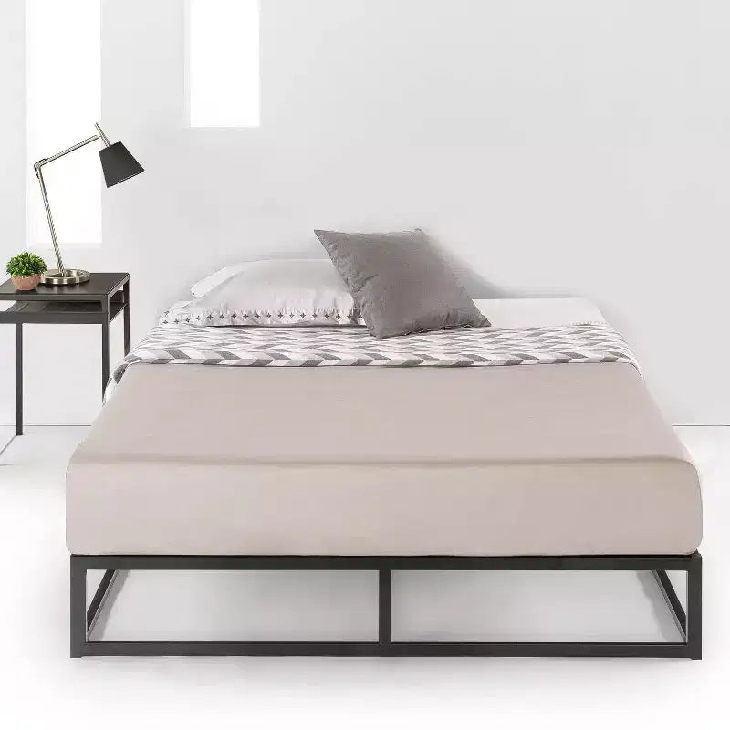 Best Price Mattress 10 cadre de lit plate-forme en métal Modernista noir