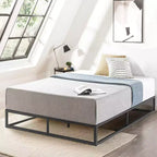 Best Price Mattress 10 cadre de lit plate-forme en métal Modernista noir