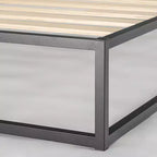 Best Price Mattress 10 cadre de lit plate-forme en métal Modernista noir