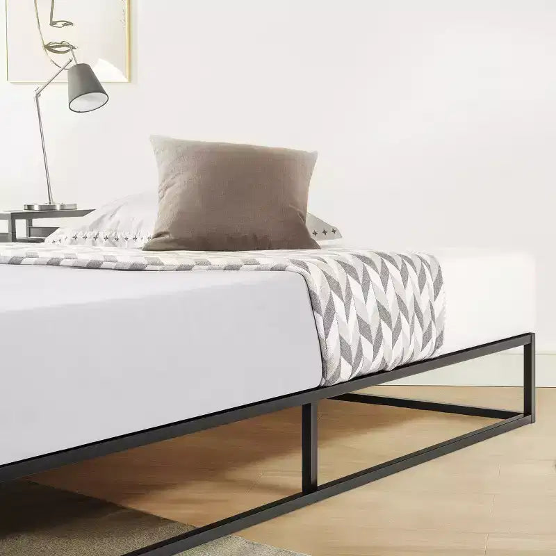 Best Price Mattress 10 cadre de lit plate-forme en métal Modernista noir