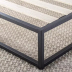 Best Price Mattress 10 cadre de lit plate-forme en métal Modernista noir