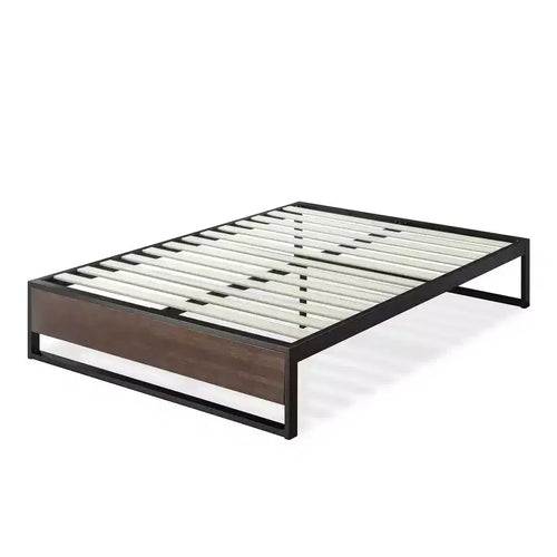 14 Suzanne Platform Bed Frame Gray Wash - Zinus