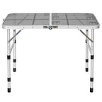 Table de barbecue pliante Costway pour camping, table support de barbecue en aluminium léger